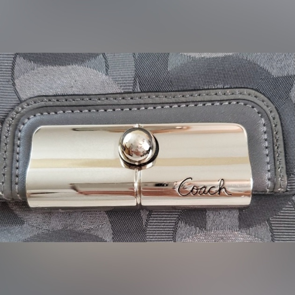 NWT COACH KRISTIN LUREX METALLIC JACQUARD CROSSBODY/SHOULDER BAG IN GUNM… - Picture 13 of 13
